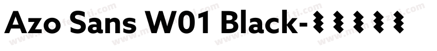 Azo Sans W01 Black字体转换